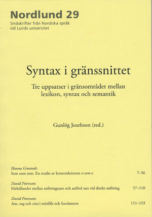 Syntax i gränssnittet