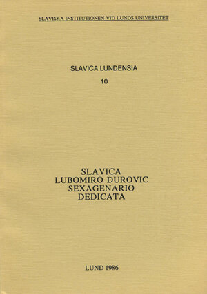 Slavica Lubomiro Durovic sexagenario dedicata