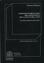 L'immagine pubblicitaria dell'olio d'oliva, della pasta e del caffè