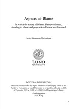 Aspects of Blame