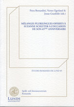 Mélanges plurilingues offerts à Suzanne Schlyter à l'occasion de son 65ème anniversaire